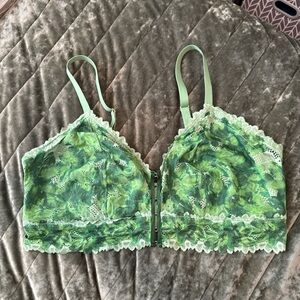 Aerie Green Lace Bralette